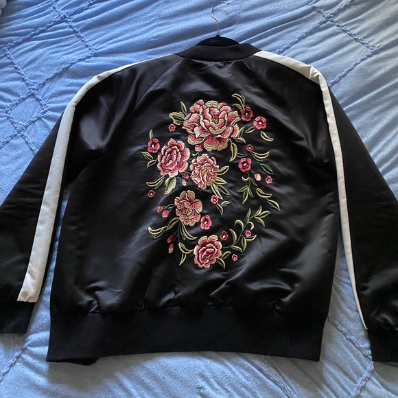 Embroidered Bomber Jacket - Picture 1 of 5